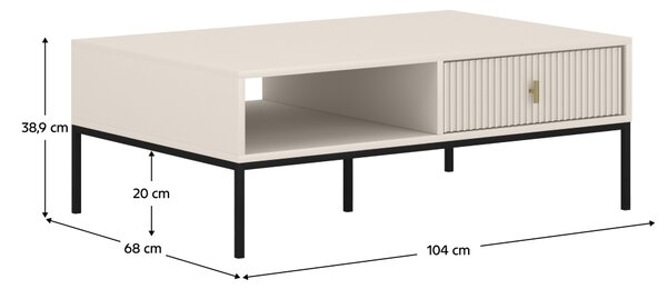 KONDELA Konferenčný stolík, kašmír, MAGIRA MA05