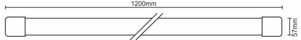 LED svietidlo 36W/IP40 WTL/1/1200/2835/4000K - LNL123/1 (LNL123/1)