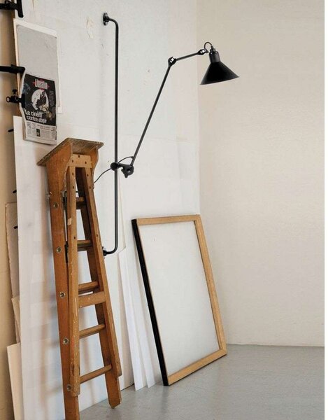 Nástenné Svietidlo Lampe Gras, Čierna, Obývacia izba, Kov, Industriálny