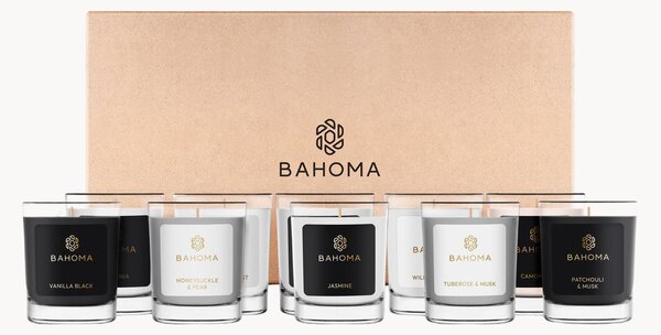 Mini vonné sviečky v darčekovej škatuľke Botanical Bliss, 10 ks