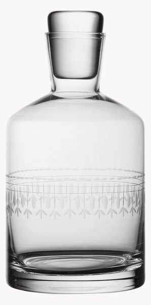 Ručne fúkaná krištáľová karafa Ovals, 800 ml