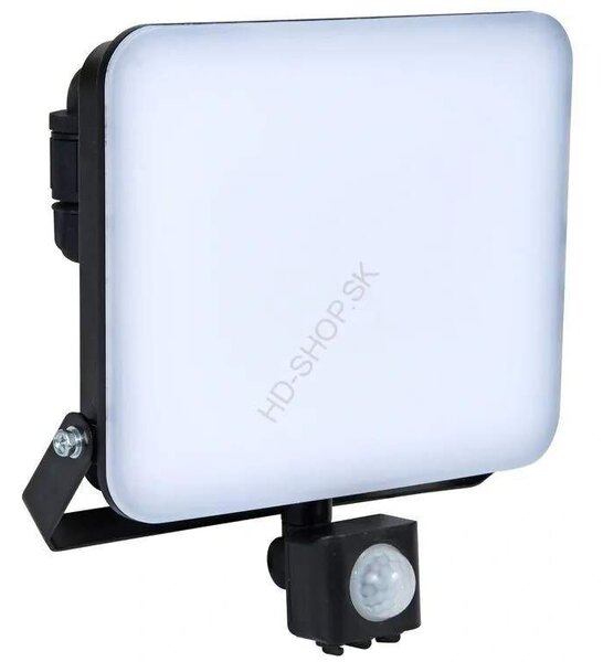 LED reflektor FIST 50 W, 5000K,IP65, čierny (RFL02-50W/PIR)