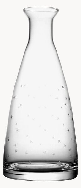 Ručne fúkaná krištáľová karafa Stars, 850 ml