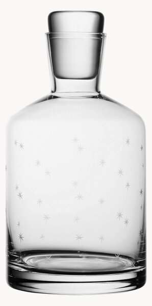 Ručne fúkaná krištáľová karafa Stars, 800 ml
