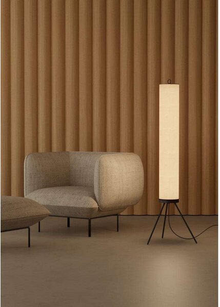 Stojacie Lampa Aromas del Campo, Nooi, stmievateľné, Béžová, Obývacia izba, Tkanina / Textil, Škandinávsky