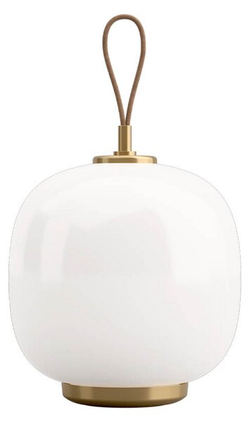 VL45 Radiohus Akumulátorová stolová lampa, mosadz/biela