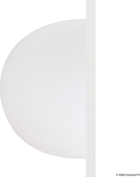 Nástenné Svietidlo FLOS, Glo-Ball, stmievateľné, Biela, Obývacia izba, Sklo, Dizajnový