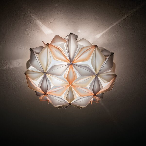 Stropné Lampa Slamp, La Vie M, stmievateľné, Béžová, Obývacia izba, Plast, Dizajnový