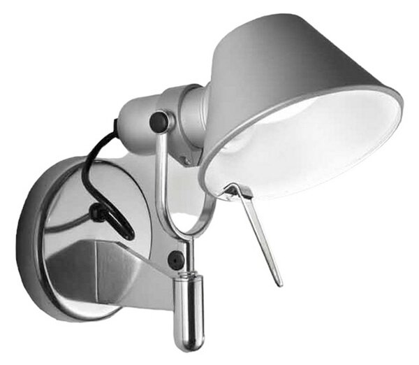 Nástenné Svietidlo Artemide, Tolomeo Faretto, Metalická, Obývacia izba, Kov, Dizajnový