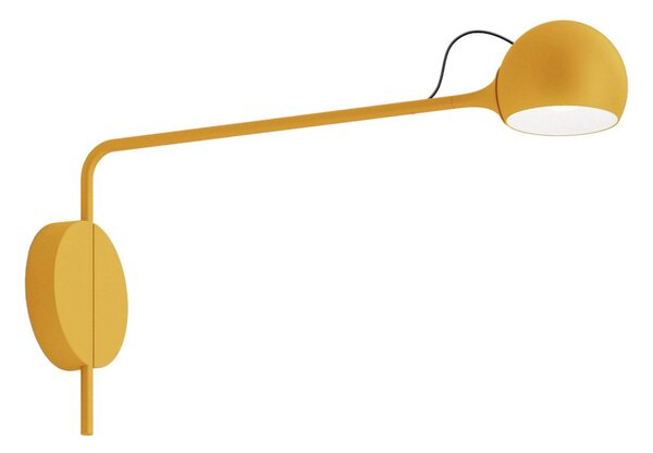 Nástenné Svietidlo Artemide, Ixa, stmievateľné, Žltá, Obývacia izba, Kov, Dizajnový