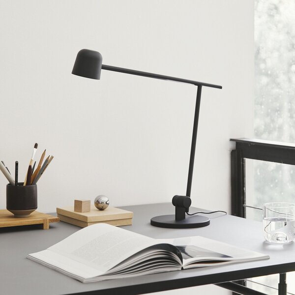 Stolové Lampa FRANDSEN, Satellite, stmievateľné, Čierna, Pracovňa, Kov, Dizajnový