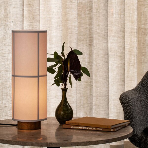 Stolové Lampa Audo Copenhagen, Hashira, stmievateľné, Béžová, Obývacia izba, Tkanina / Textil, Dizajnový