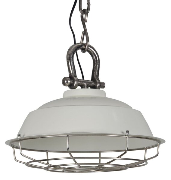 Krémové závesné kovové svetlo Milan creme - Ø 36*30 cm - Collectione