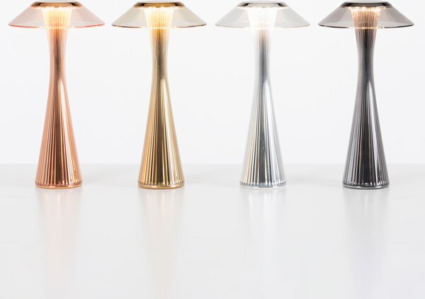 Stolové Lampa Kartell, Space, Zlatá / Mosadz, Obývacia izba, Plast, Dizajnový