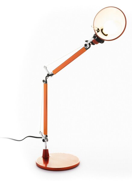 Stolové Lampa Artemide, Tolomeo Micro, Oranžová, Pracovňa, Kov, Dizajnový