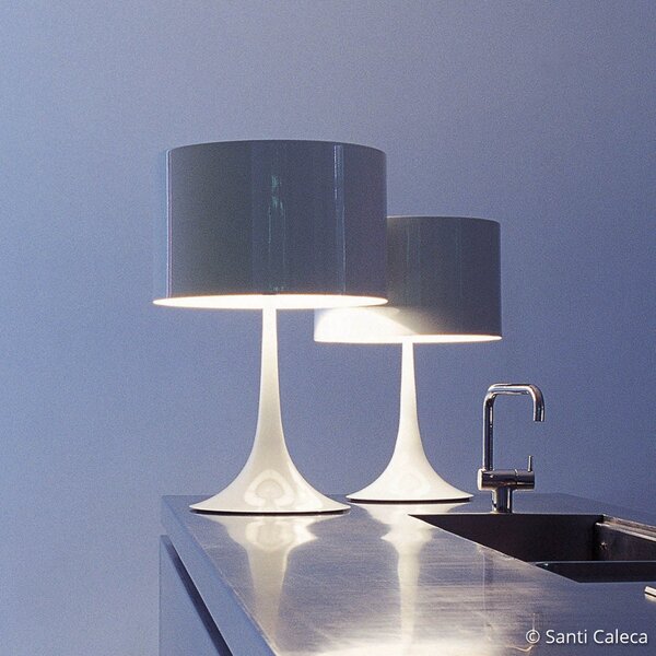 Stolové Lampa FLOS, SPUN, stmievateľné, Biela, Obývacia izba, Kov, Dizajnový