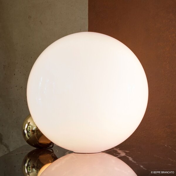 Stolové Lampa FLOS, COPYCAT, stmievateľné, Biela, Obývacia izba, Sklo, Dizajnový