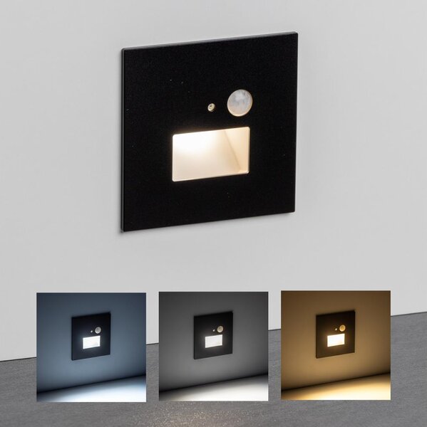 Brilagi -LED schodiskové svietidlo so senzorom LED/1,5W/230V 3000/4000/6500K čierna