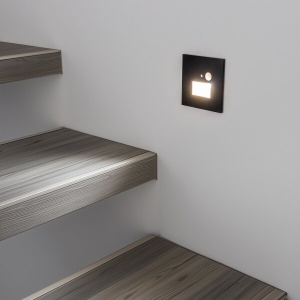 Brilagi -LED schodiskové svietidlo so senzorom LED/1,5W/230V 3000/4000/6500K čierna