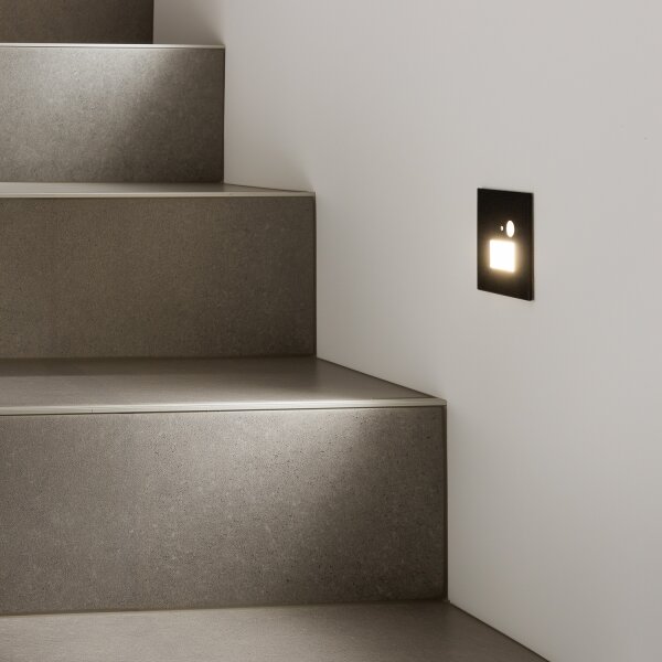 Brilagi -LED schodiskové svietidlo so senzorom LED/1,5W/230V 3000/4000/6500K čierna
