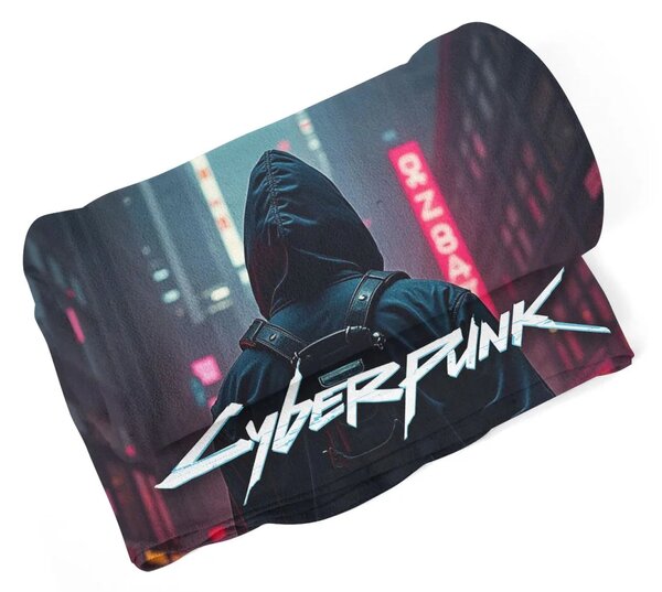 Sablio Deka Cyberpunk 2077 Výhľad na mesto - 150x120 cm