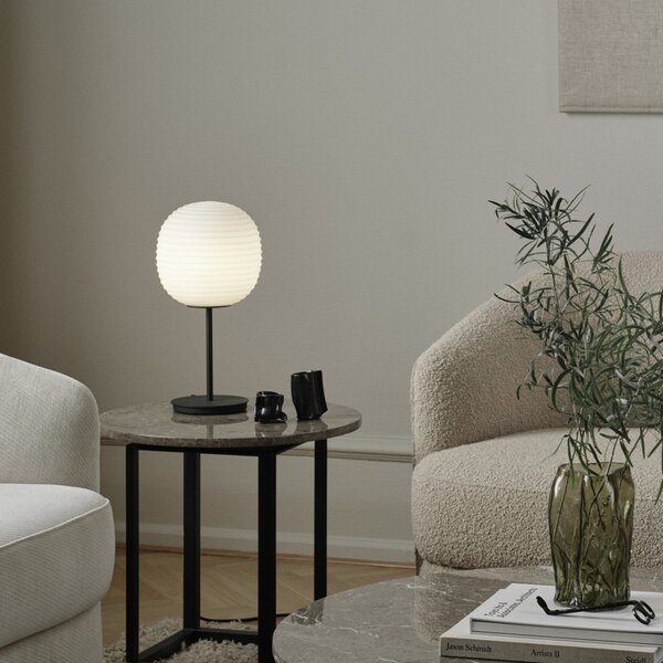 Stolové Lampa New Works, Lantern Small, stmievateľné, Biela, Obývacia izba, Sklo, Dizajnový