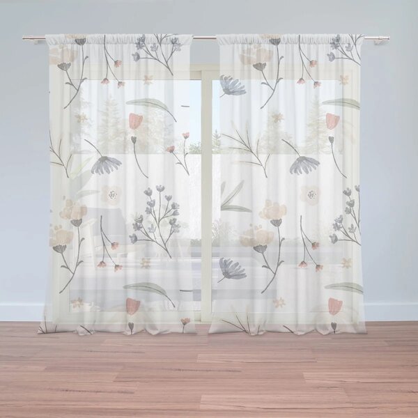 Sablio Záclony Lúčna elegancia: 2ks 150x250cm