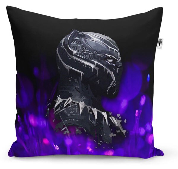 Sablio Vankúš BLACK PANTHER Fialová luminiscencia - 40x40 cm