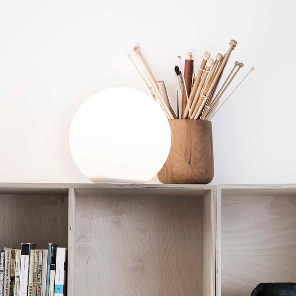 Stolové Lampa Artemide, Dioscuri, stmievateľné, Biela, Obývacia izba, Sklo, Dizajnový