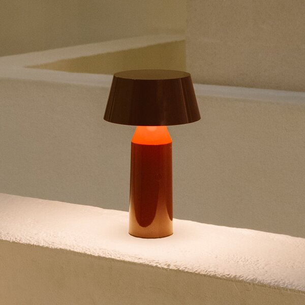Stolové Lampa MARSET, Bicoca, stmievateľné, Červená, Obývacia izba, Plast, Dizajnový