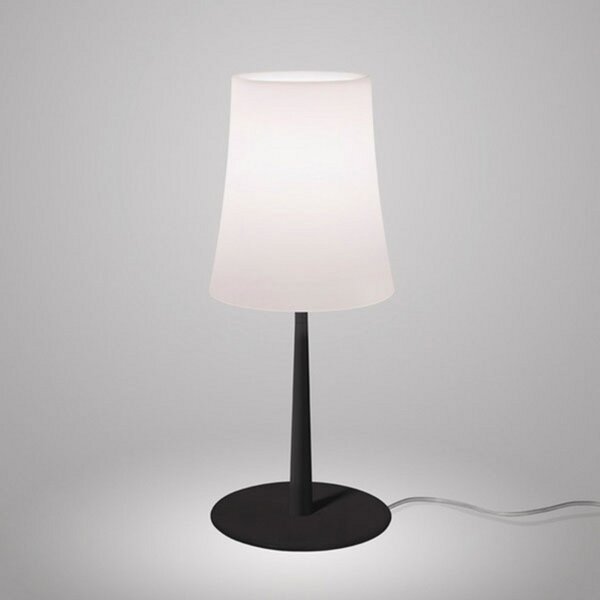 Stolové Lampa Foscarini, Birdie Easy, Čierna, Obývacia izba, Kov, Dizajnový