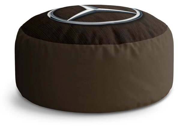 Sablio Taburet Circle Logo 5 Drevo: 38x48 cm