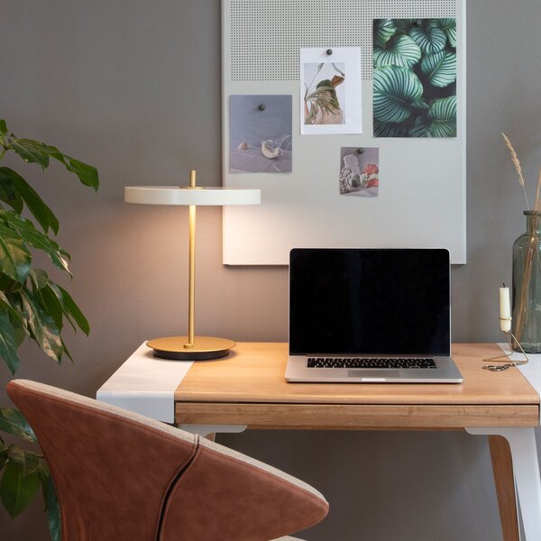 Stolové Lampa UMAGE, Asteria Table, stmievateľné, Biela, Obývacia izba, Hliník, Dizajnový