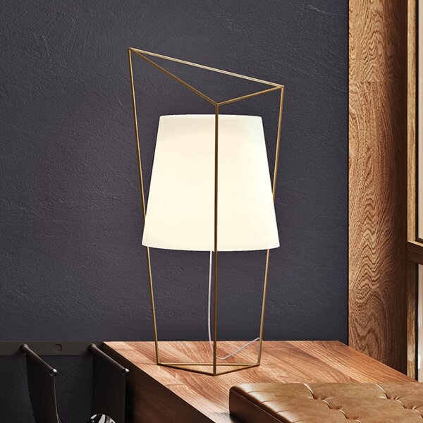 Stolové Lampa kdln, Tatu, stmievateľné, Zlatá / Mosadz, Obývacia izba, Sklo, Dizajnový