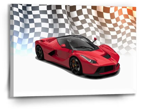 Sablio Obraz Ferrari Závodná vlajka - 90x60 cm
