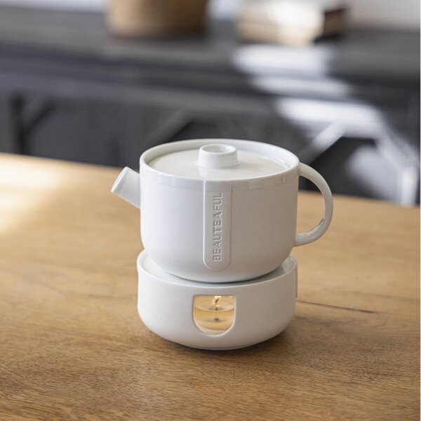 Porcelánová kanvica na čaj Beauteaful Cozy Time 450 ml