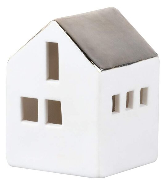 Porcelánový mini LED lampáš Large House