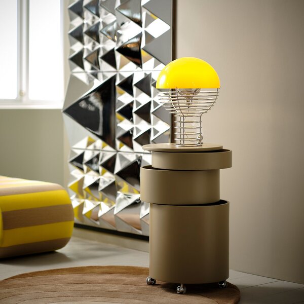 Stolové Lampa Verpan, Wire Small, Metalická, Obývacia izba, Kov, Dizajnový
