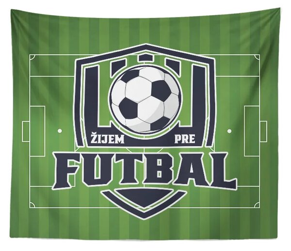 Sablio Deka Žijem pre futbal: 150x120 cm