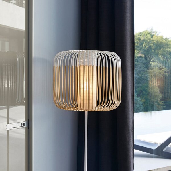 Stojacie Lampa Forestier, Bamboo Light, Biela, Obývacia izba, Bambus, Dizajnový