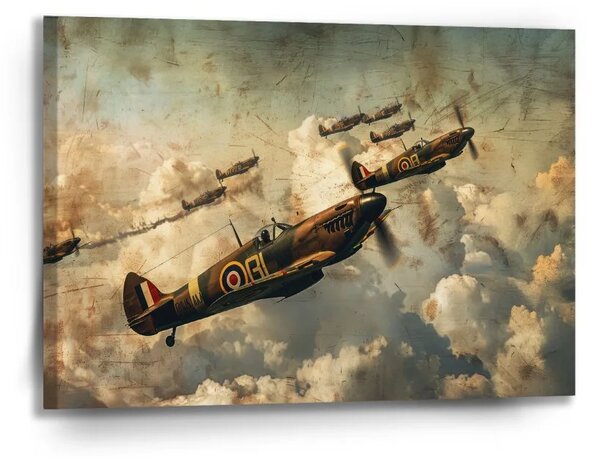 Sablio Obraz Stíhačky Spitfire v leteckej bitke - 90x60 cm