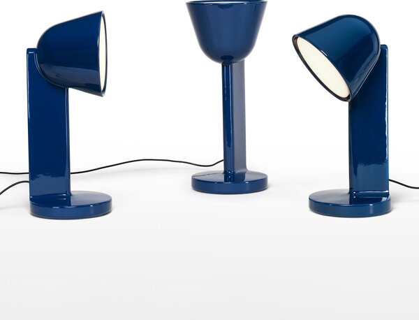 Stolové Lampa FLOS, Céramique Down, stmievateľné, Modrá, Obývacia izba, Keramika, Dizajnový