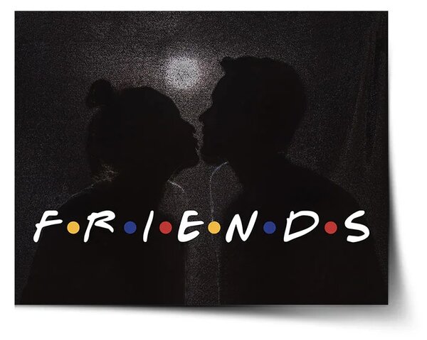 Sablio Plagát Seriál Priatelia FRIENDS Bozk - 60x40 cm