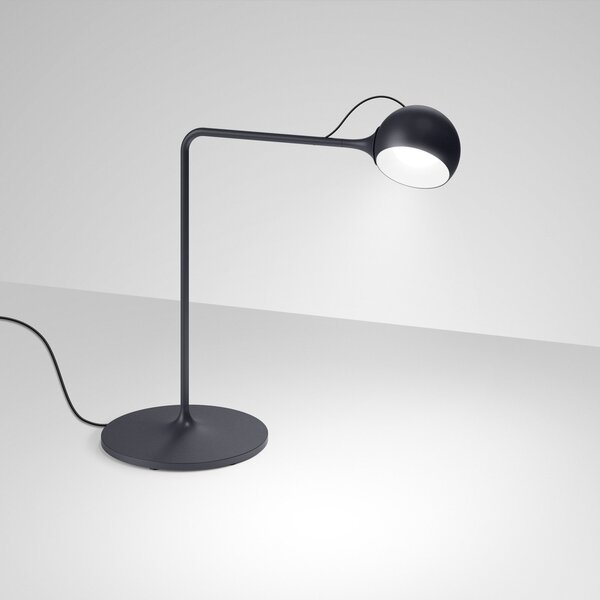 Stolové Lampa Artemide, Ixa, stmievateľné, Čierna, Obývacia izba, Kov, Dizajnový