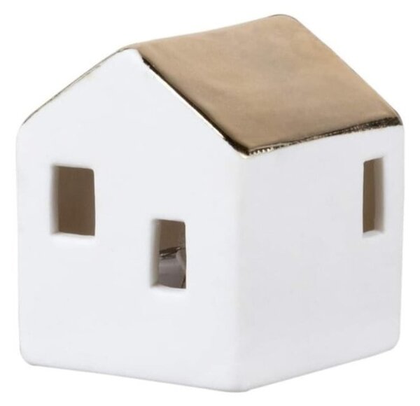 Porcelánový mini LED lampáš Medium House