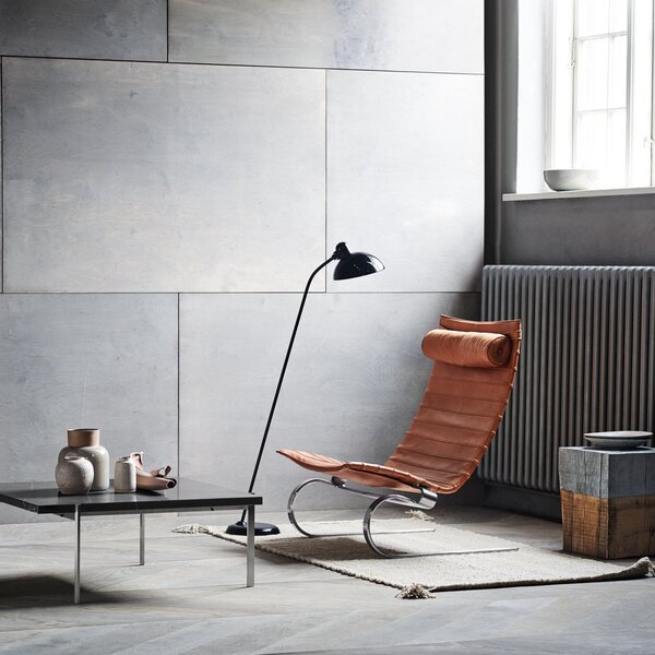 Stojacie Lampa FRITZ HANSEN, Kaiser Idell 6556-F, Čierna, Obývacia izba, Kov, Dizajnový