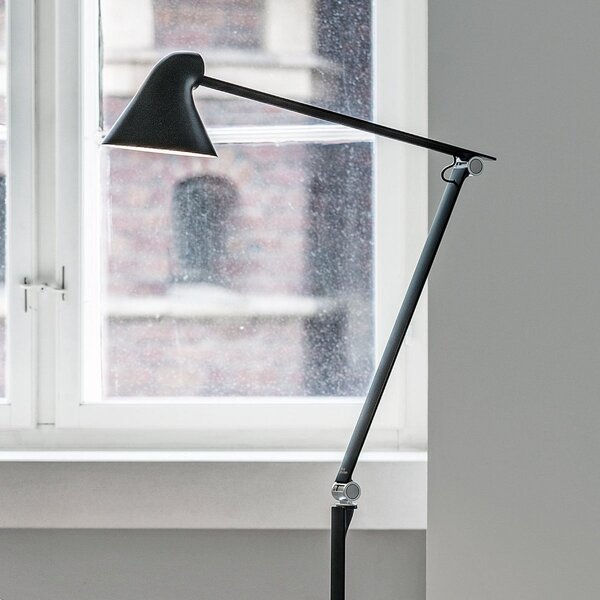 Stojacie Lampa Louis Poulsen, NJP, stmievateľné, Čierna, Obývacia izba, Kov, Dizajnový