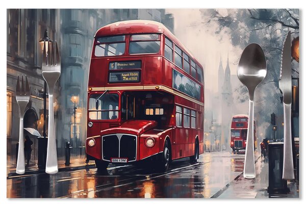 Sablio Prestieranie Londýn Double-decker 2: 40x30cm