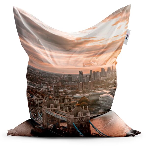 Sablio Sedací vak Classic Londýn City of London - 150x100 cm
