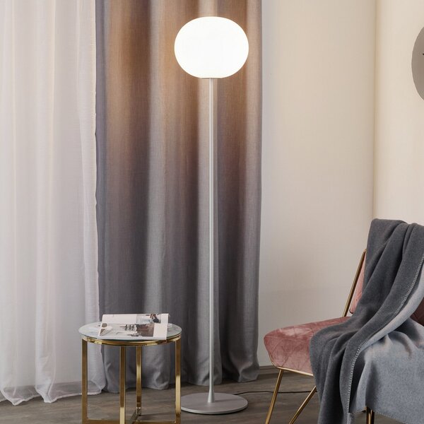 Stojacie Lampa FLOS, GLO-BALL, stmievateľné, Metalická, Obývacia izba, Sklo, Dizajnový